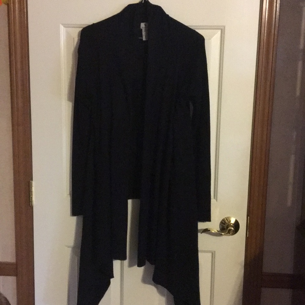 Long sleeved sweater jacket.